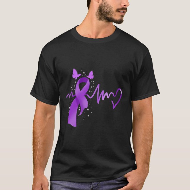 Camiseta Epilepsia Sensibilización latido (Anverso)