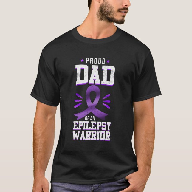 Camiseta Epilepsia Sensibilización Orgullosa Papá De Una Ep (Anverso)