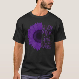 Camiseta epilepsia sunflower usamos morado para la epilepsi