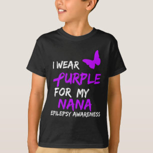Camiseta Epilepsia: Uso Púrpura Para Mi Cinta Nana
