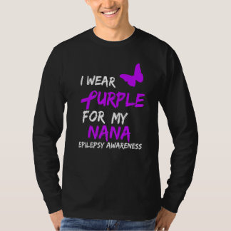 Camiseta Epilepsia: Uso Púrpura Para Mi Cinta Nana
