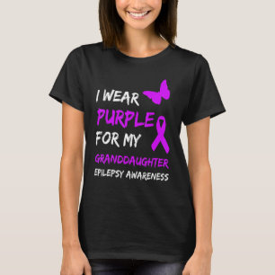 Camiseta Epilepsia: Uso Púrpura Para Mi Nieta