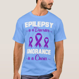 Camiseta Epilepsia Warrior Epileptic Day Púrpura Cinta Epil