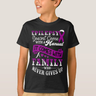 Camiseta Epilepsia Warrior Purple Ribbon Epilepsia Concienc