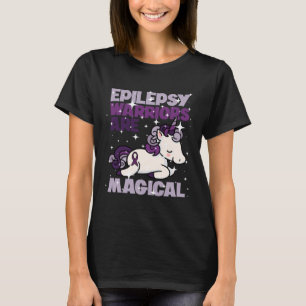 Camiseta Epilepsia Warrit Epileptic Day Purple Unicorn Amor