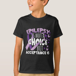 Camiseta Epilepsy Awarenes Púrpura Cinta