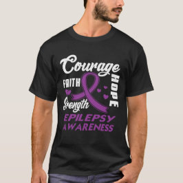 Camiseta Epilepsy Awareness Purple Ribbon Support Gips