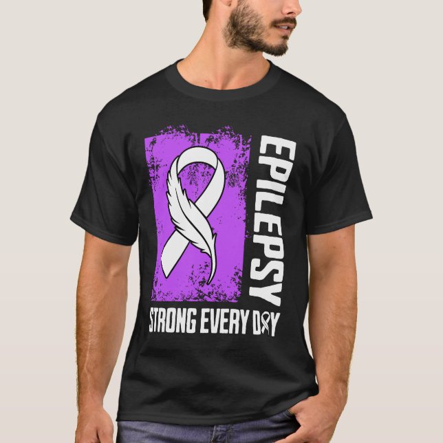 Camiseta Epilepsy Awareness Strong Every Day (Anverso)