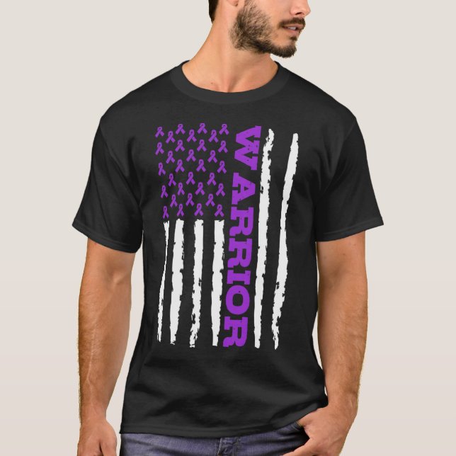 Camiseta Epilepsy Awareness Warrior  (Anverso)