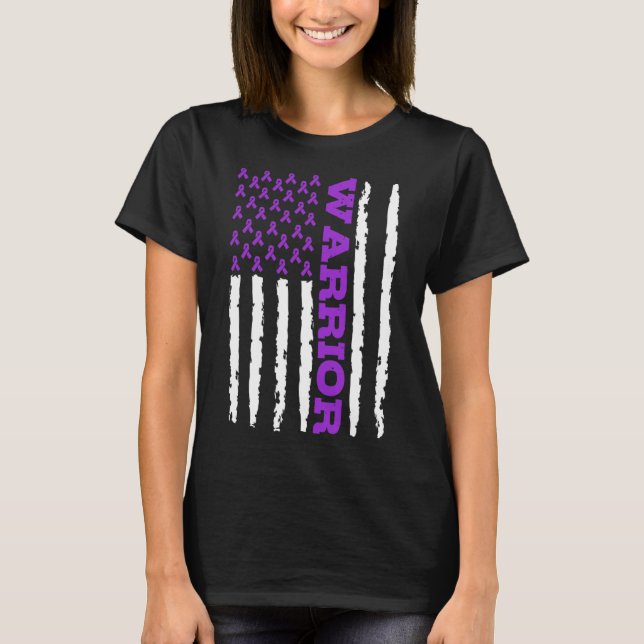 Camiseta Epilepsy Awareness Warrior  (Anverso)