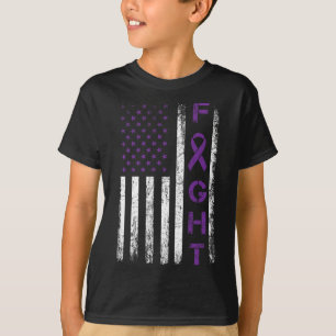 Camiseta Epilepsy Fighter Bandera de Estados Unidos - Comba
