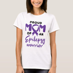 Camiseta Epilepsy Mom Orgullosa Mamá de una Epilepsia Guerr