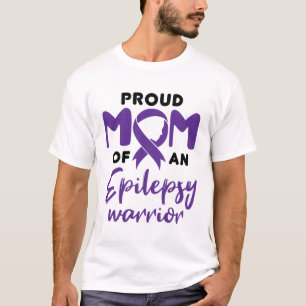 Camiseta Epilepsy Mom Orgullosa Mamá de una Epilepsia Guerr