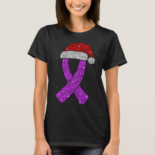Camiseta Epilepsy Navidades Gorra Purple Awareness Ribbon S