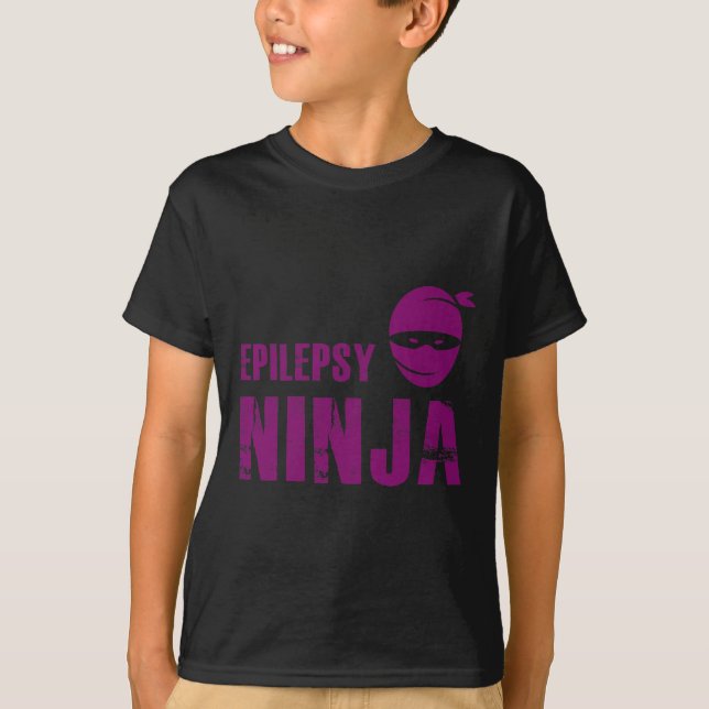 Camiseta Epilepsy Ninja - Apoyo a la lucha contra la concie (Anverso)
