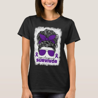 Camiseta Epilepsy Survivor For Women Mom Purple Epilepsy Aw