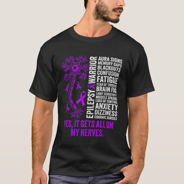 Camiseta Epilepsy Warrior Epilepsy Awareness It Gets All on (Anverso)