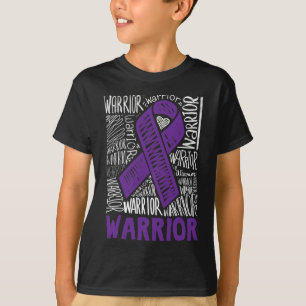 Camiseta Epilepsy Warrior Family Support Gift Purple Ribbon