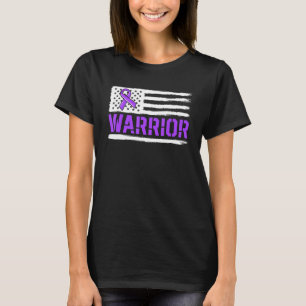 Camiseta Epilepsy Warrior Ribbon Púrpura Epilepsia Concienc