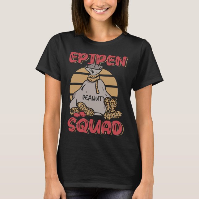 Camiseta Epipen Squad Peanut Allergy Peanut Allergic  1 (Anverso)