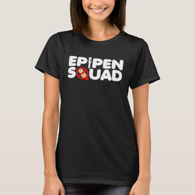 Camiseta Epipen Squad  Peanuts Allergy (Anverso)