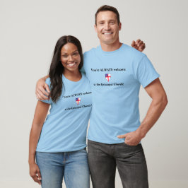 Camiseta episcopaliana "Siempre bienvenidos"