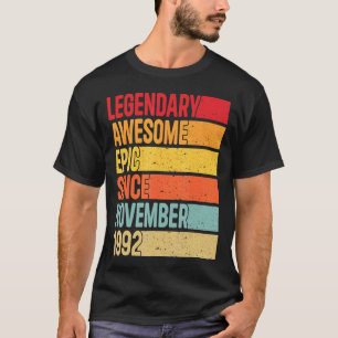 Camiseta Epopeya legendaria de 30 años desde noviembre