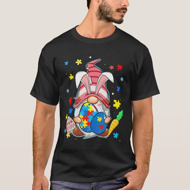 Camiseta Ept Entender Amor Gnome Autism Awareness Easter (Anverso)