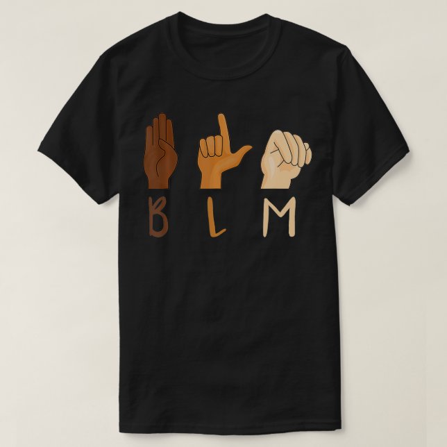 Camiseta Equality ASL Sign BLM Gift  (Diseño del anverso)
