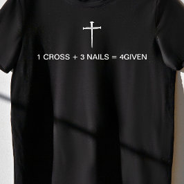 Camiseta Equation One Cruz Tres Clavos Cruz Blanca Mujer