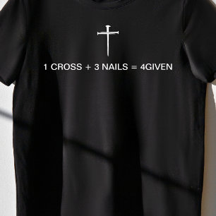 Camiseta Equation One Cruz Tres Clavos Cruz Blanca Mujer
