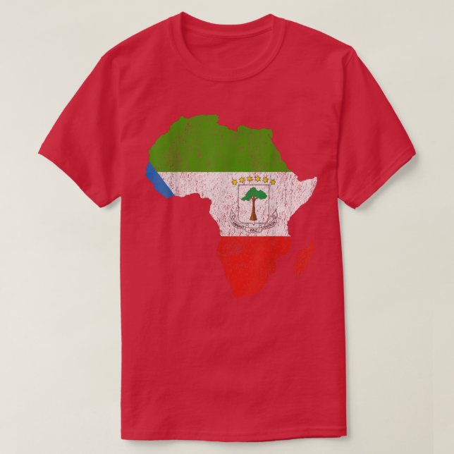 Camiseta Equatorial Guinea Flag Africa Continent Equatorial (Diseño del anverso)