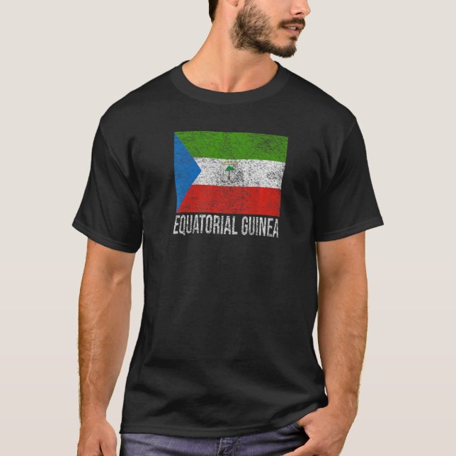 CAMISETA EQUATORIAL GUINEA FLAG MALABO EQUATOGUINEAN (Anverso)