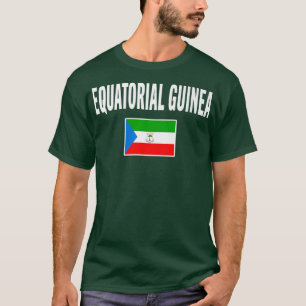 Camiseta Equatorial Guinea  Guinean Tee Flag souvenir Gift 