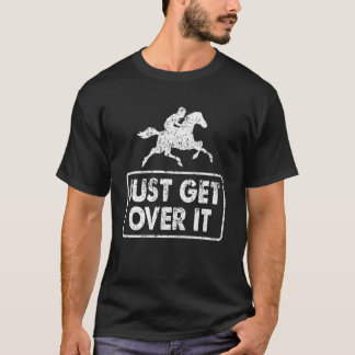 Camiseta Equestre Divertido Simplemente Salta Por Encima Hu