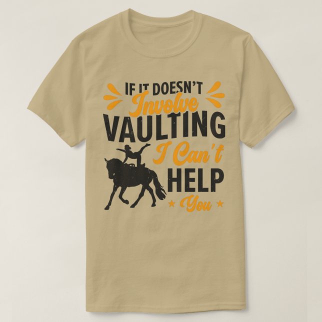 Camiseta Equestrian Horse Vaulting Horseback Riding Acrobat (Diseño del anverso)