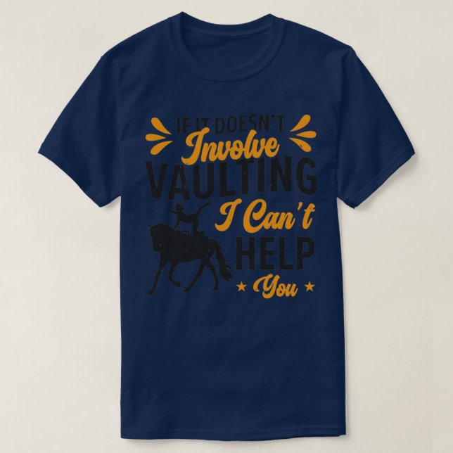 Camiseta Equestrian Horse Vaulting Horseback Riding Acrobat (Diseño del anverso)