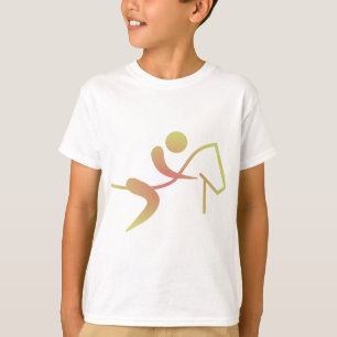 Camiseta Equestrian Horseback Riding Flame icon Horse