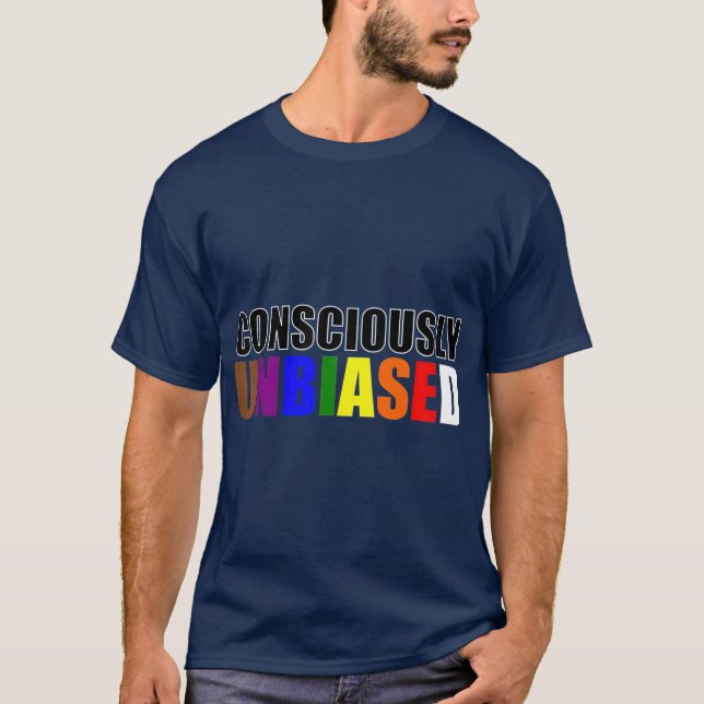 Camiseta Equidad de igualdad arcoiris consciente (Anverso)
