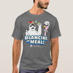 Camiseta Equilibrar mi retro de comida PSA oscuro