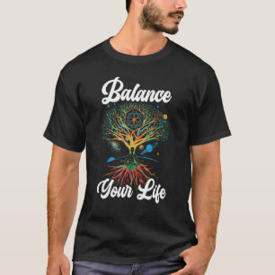 Camiseta Equilibrar tu vida Fitness espiritual entrenamient