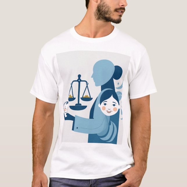 Camiseta "Equilibrio de amor y responsabilidad - Maternidad (Anverso)