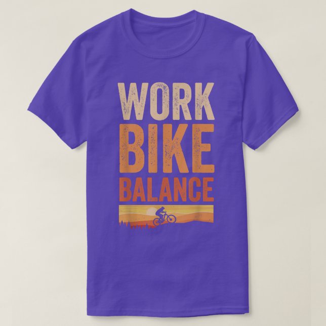 Camiseta Equilibrio de bicicleta de montaña MTB para el tra (Diseño del anverso)