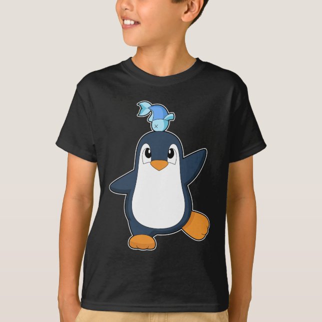 Camiseta Equilibrio de peces pingüino (Anverso)