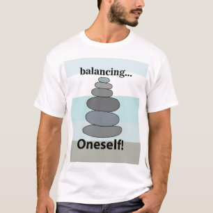Camiseta Equilibrio de rocas Equilibrio de piedras Apilamie