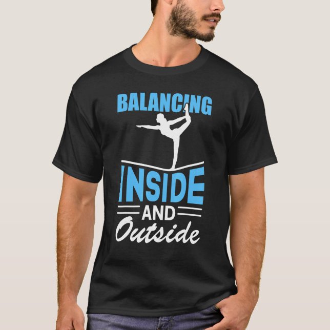 Camiseta Equilibrio entre yoga interior y exterior (Anverso)