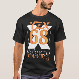 Camiseta Equilibrio, presupuesto motivacional, x, letras y 