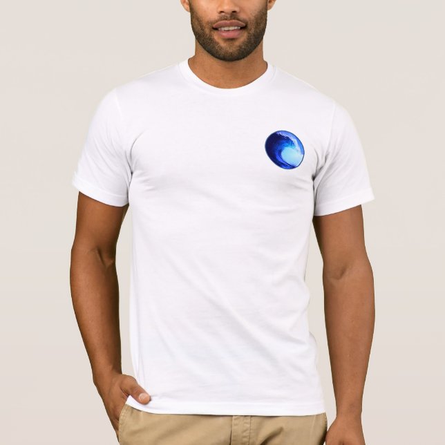 Camiseta equilibrio surfear waves yin yang (Anverso)