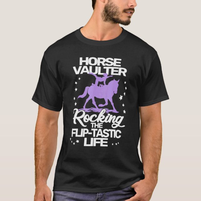 Camiseta Equilibrista a Caballo Balanceando la Vida Flip Ta (Anverso)