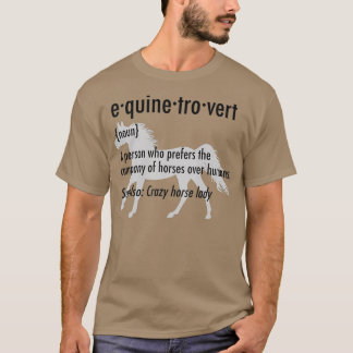 Camiseta Equine Introvert Funny Horse Lover Gift